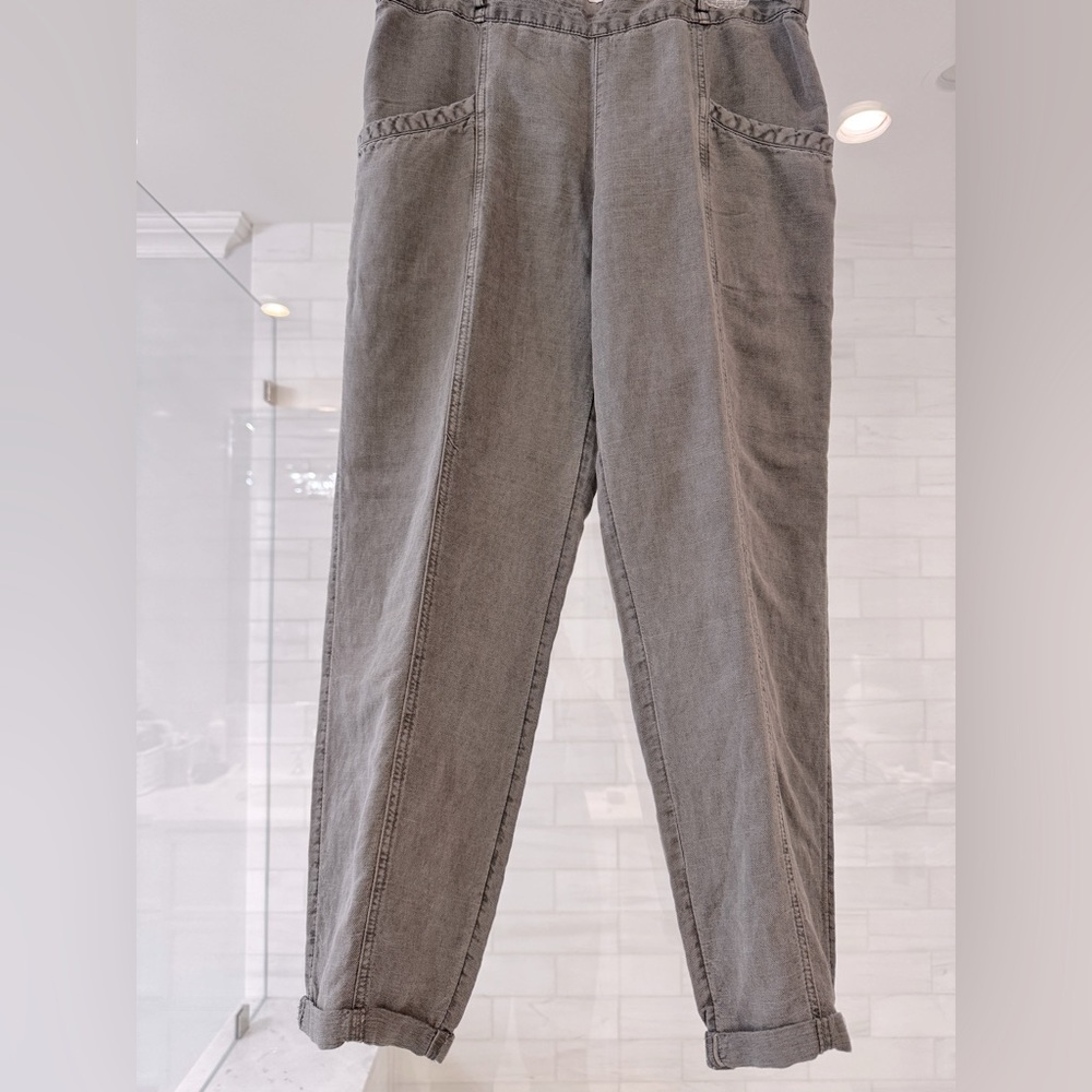 Women’s Gray Linen Casual Pants  NWOT